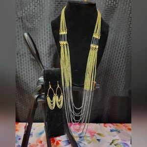 Black and gold Jewelry set